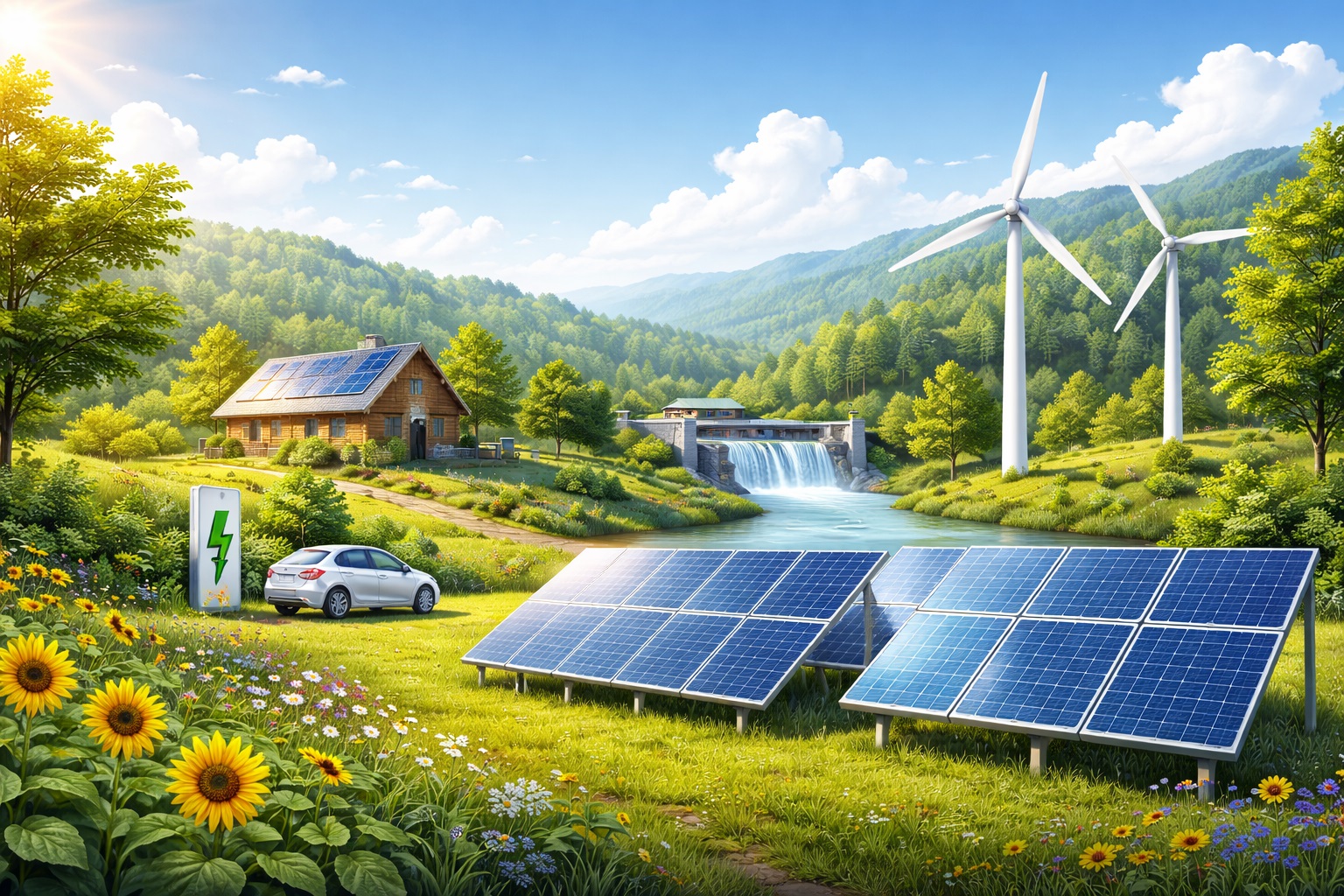 Wind and solar energy